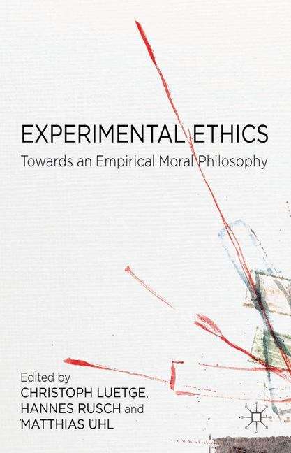 Book cover of Experimental Ethics