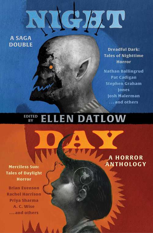 Book cover of Night & Day: Dreadful Dark: Tales of Nighttime Horror/Merciless Sun: Tales of Daylight Horror (Saga Doubles)