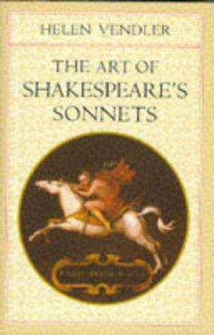 Book cover of The Art of Shakespeare's Sonnets