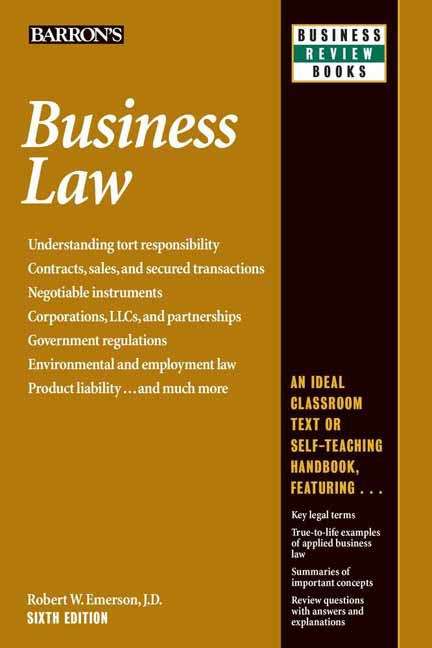 Book cover of Business Law (Sixth Edition)