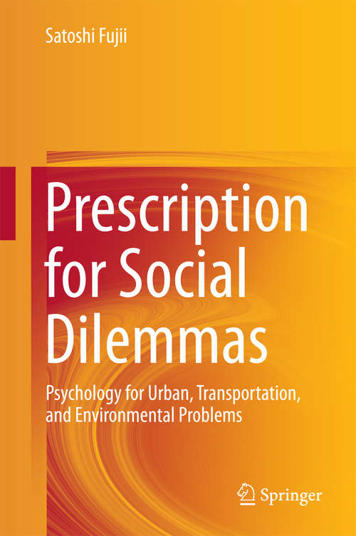 Book cover of Prescription for Social Dilemmas