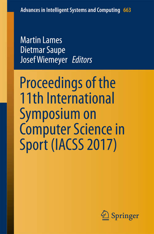 Proceedings of the 11th International Symposium on Computer Science in Sport (IACSS #2017)