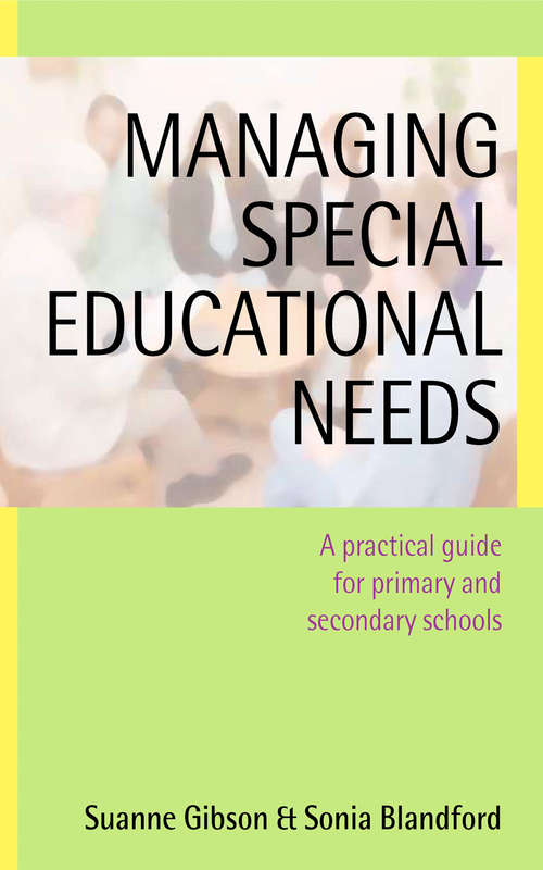 Book cover of Managing Special Educational Needs