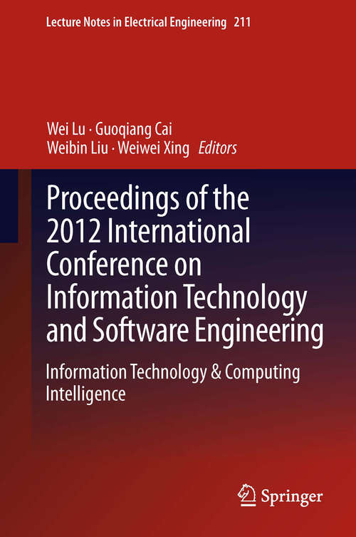 Book cover of Proceedings of the 2012 International Conference on Information Technology and Software Engineering