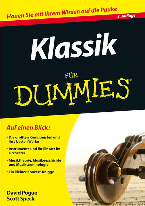 Book cover of Klassik für Dummies