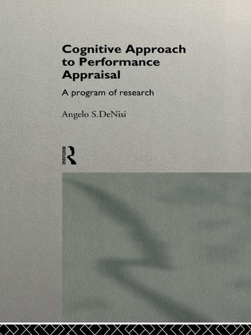 A Cognitive Approach to Performance Appraisal (People and Organizations)