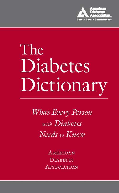 Book cover of The Diabetes Dictionary