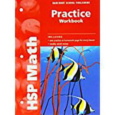 Book cover of HSP Math, Grade 4, Practice Workbook
