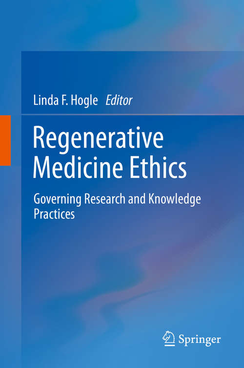 Book cover of Regenerative Medicine Ethics
