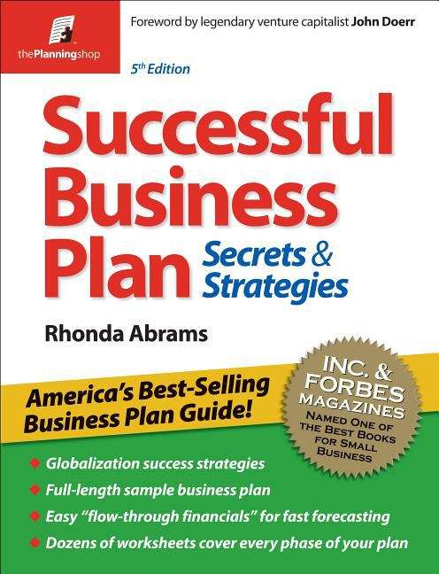 Book cover of Successful Business Plan (Fifth Edition): Secrets and Strategies