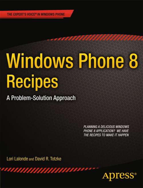 Book cover of Windows Phone 8 Recipes
