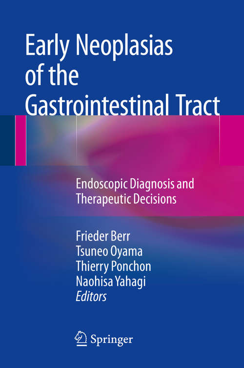 Book cover of Early Neoplasias of the Gastrointestinal Tract