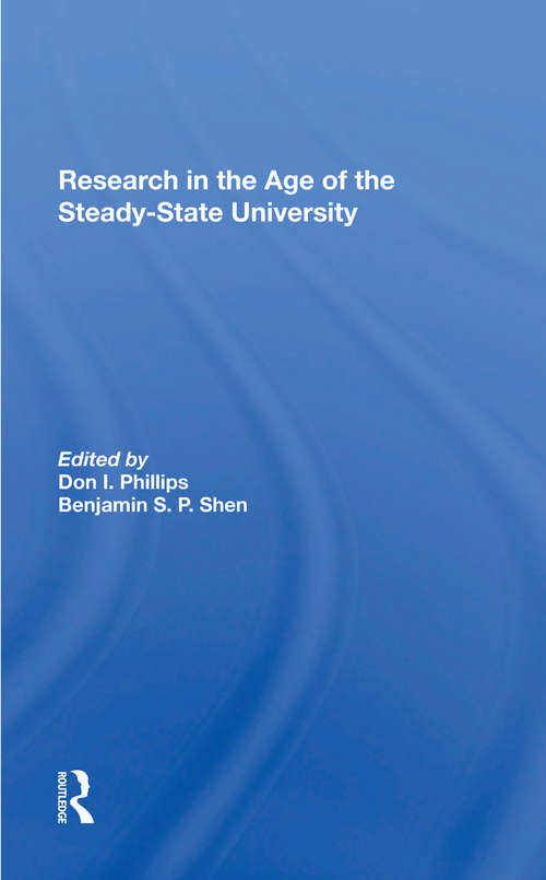 Research In The Age Of The Steady-state University