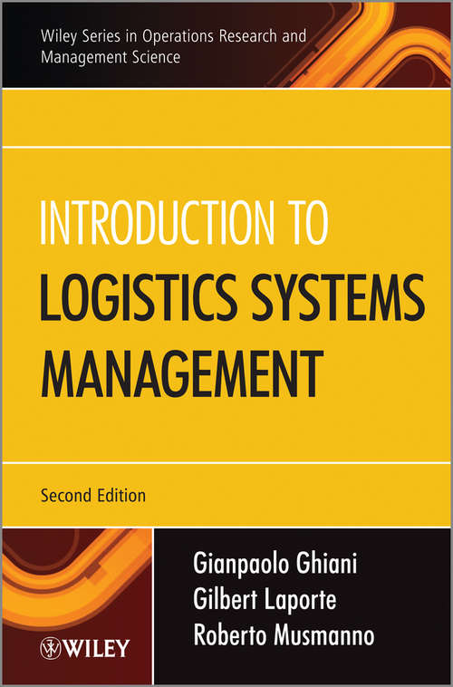 Book cover of Introduction to Logistics Systems Management