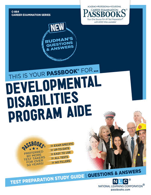 Book cover of Developmental Disabilities Program Aide: Passbooks Study Guide (Career Examination Series)