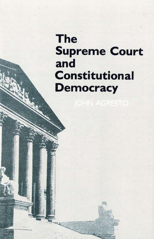 Book cover of The Supreme Court and Constitutional Democracy