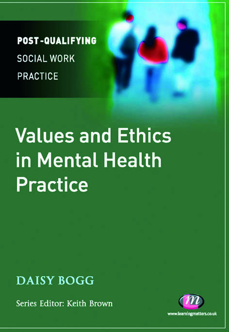 Book cover of Values and Ethics in Mental Health Practice