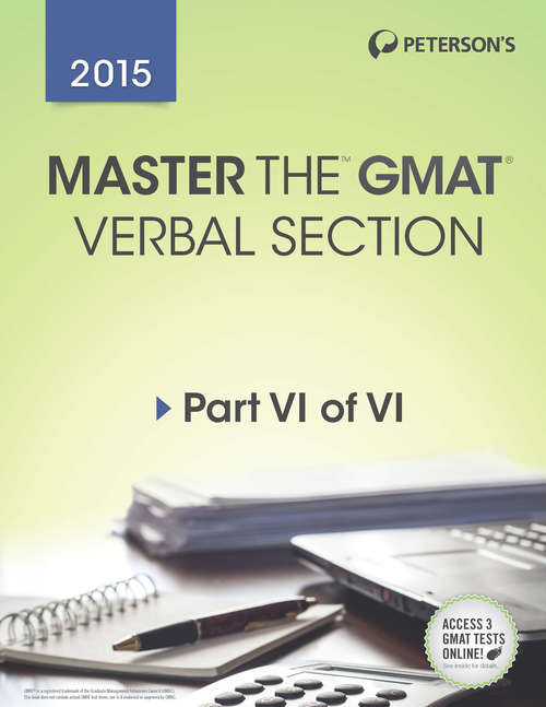 Book cover of Master the GMAT 2015: Part VI of VI