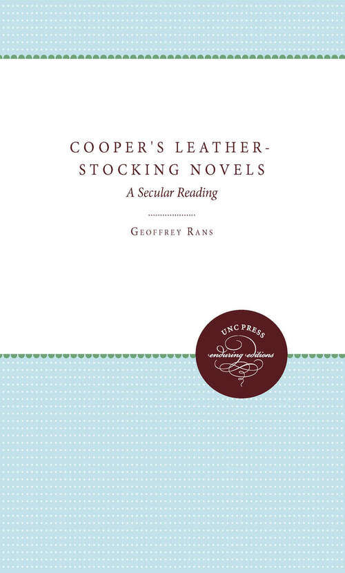 Book cover of Cooper's Leather-Stocking Novels