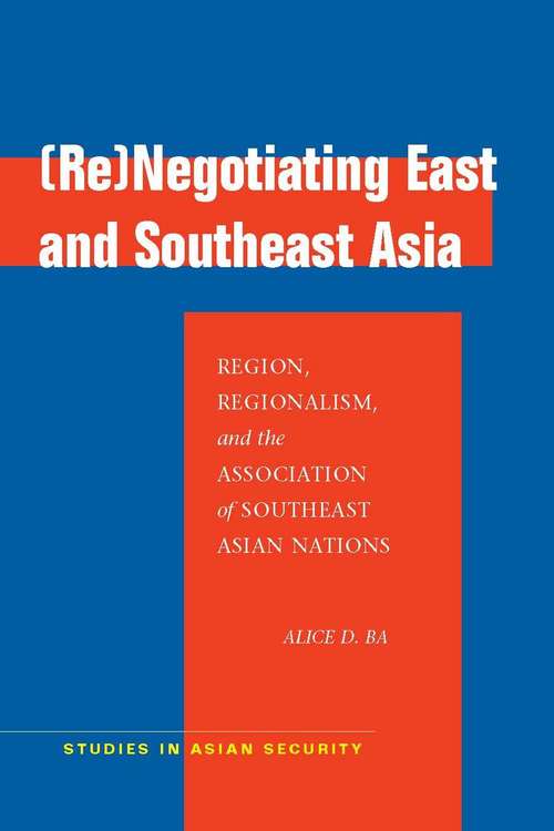 Book cover of (Re)Negotiating East and Southeast Asia