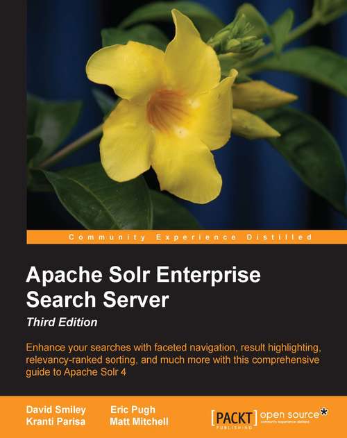 Book cover of Apache Solr Enterprise Search Server - Third Edition