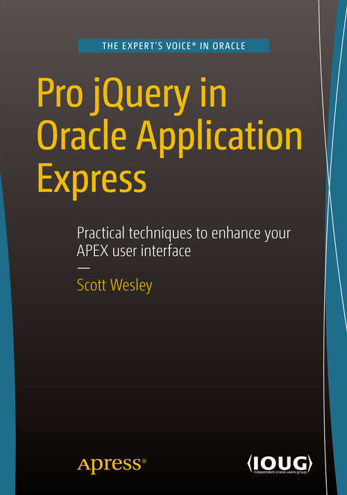 Book cover of Pro jQuery in Oracle Application Express