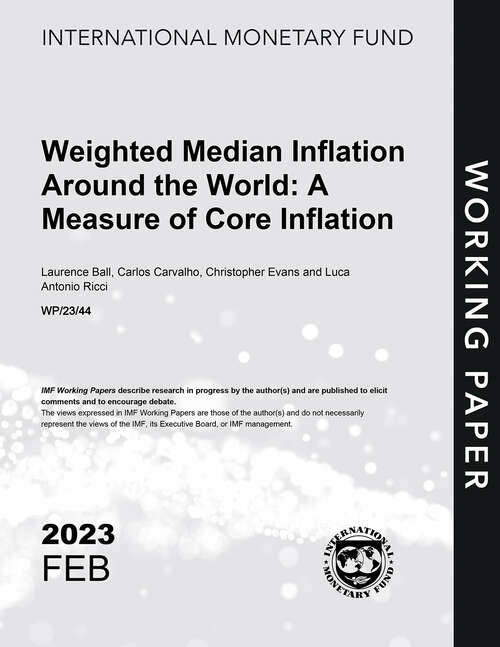Book cover of Weighted Median Inflation Around the World: A Measure of Core Inflation