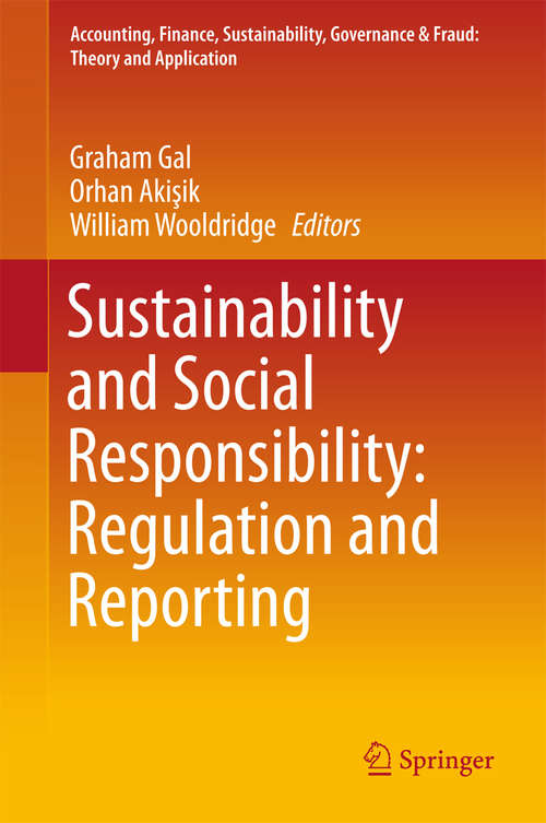 Book cover of Sustainability and Social Responsibility: Regulation and Reporting