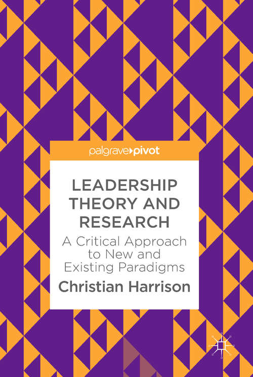 Book cover of Leadership Theory and Research