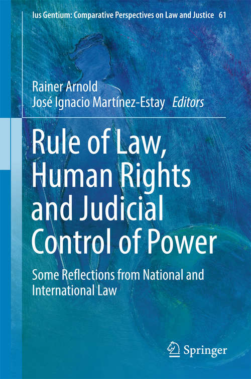 Book cover of Rule of Law, Human Rights and Judicial Control of Power