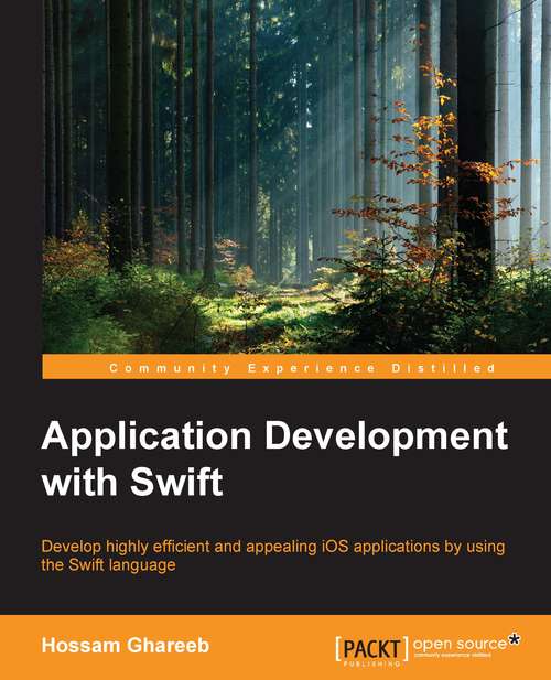 Book cover of Application Development with Swift