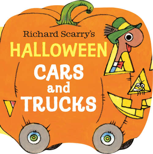 Book cover of Richard Scarry's Halloween Cars and Trucks