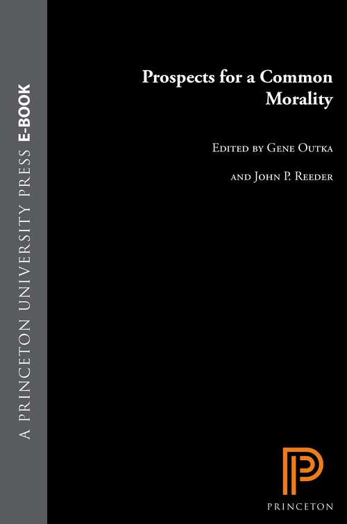 Book cover of Prospects for a Common Morality