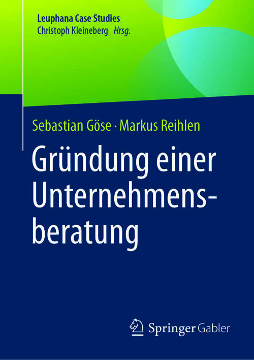 Book cover of Gründung einer Unternehmensberatung