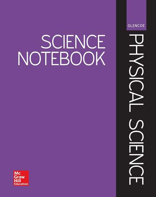 Book cover of Glencoe Physical Science, Science Notebook: Introduction to Physical Science (Physical Science)