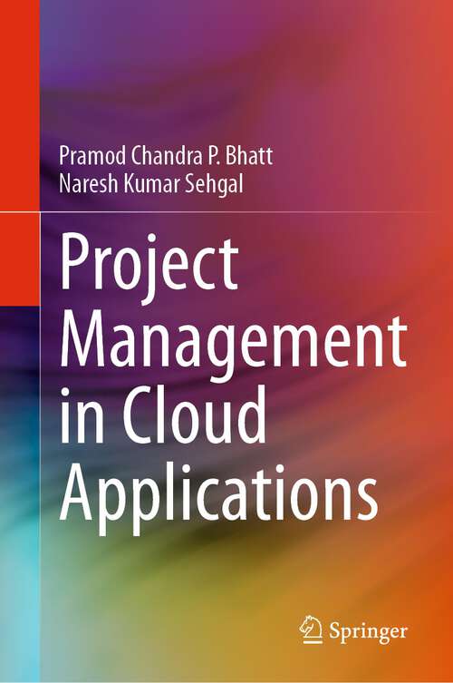 Book cover of Project Management in Cloud Applications (2024)
