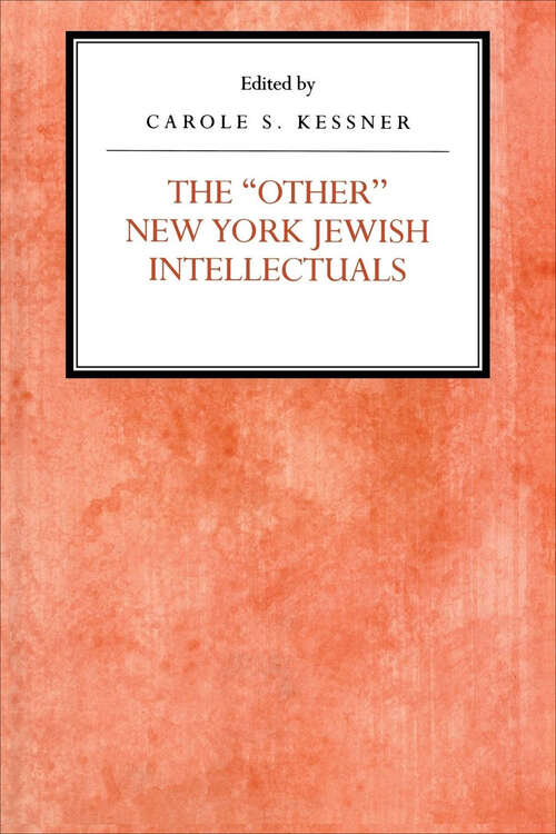 Book cover of The Other New York Jewish Intellectuals
