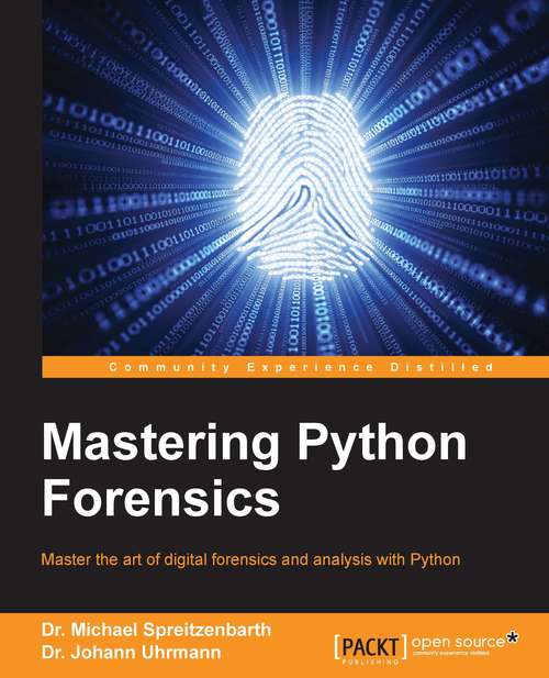 Book cover of Mastering Python Forensics
