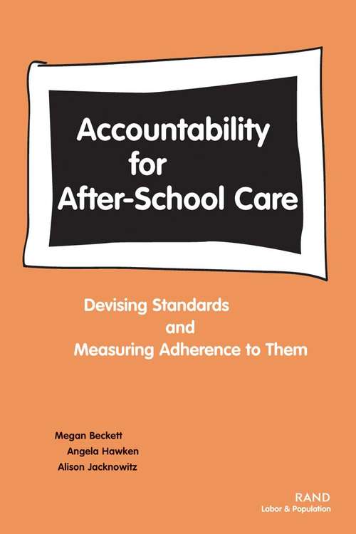 Accountability for After-School Care