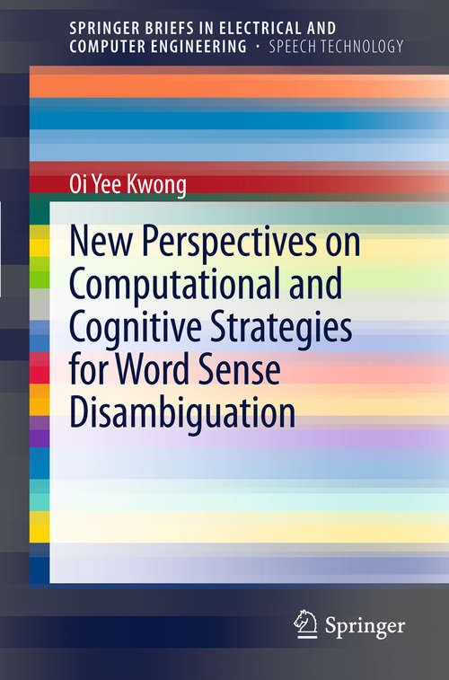 Book cover of New Perspectives on Computational and Cognitive Strategies for Word Sense Disambiguation