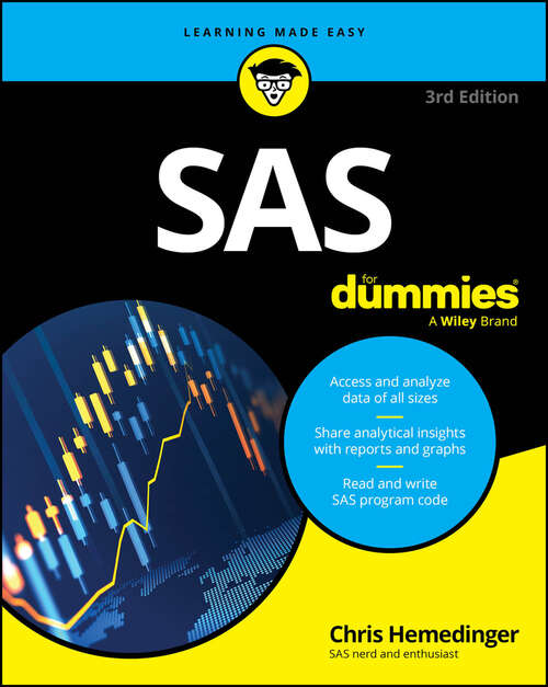 Book cover of SAS For Dummies