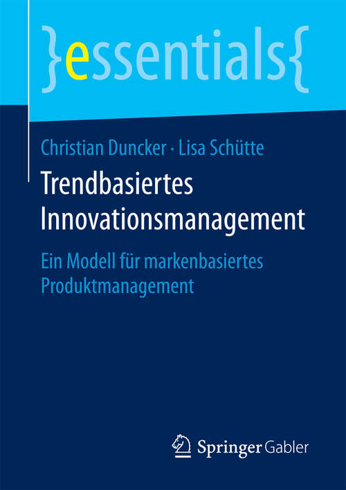 Book cover of Trendbasiertes Innovationsmanagement