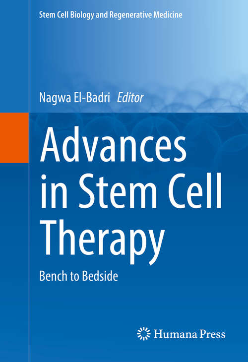 Book cover of Advances in Stem Cell Therapy