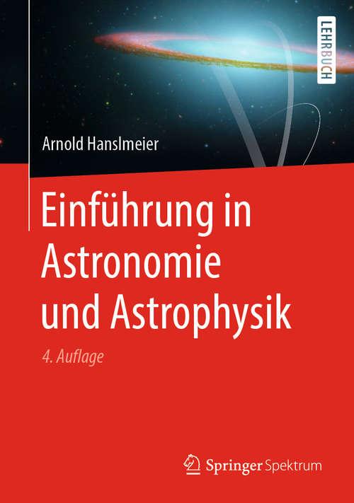 Book cover of Einführung in Astronomie und Astrophysik (4. Aufl. 2020)