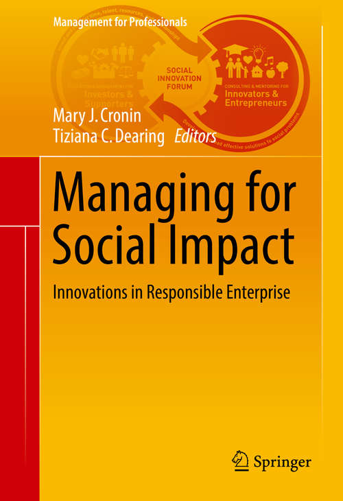 Book cover of Managing for Social Impact