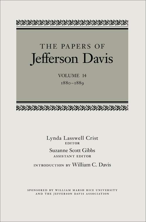 Book cover of The Papers of Jefferson Davis: September 1864–May 1865 (The Papers of Jefferson Davis #14)