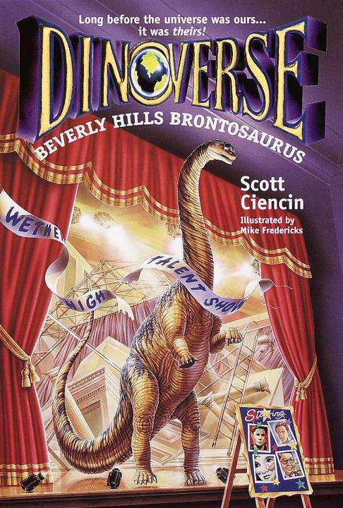 Book cover of Beverly Hills Brontosaurus (Dinoverse #5)