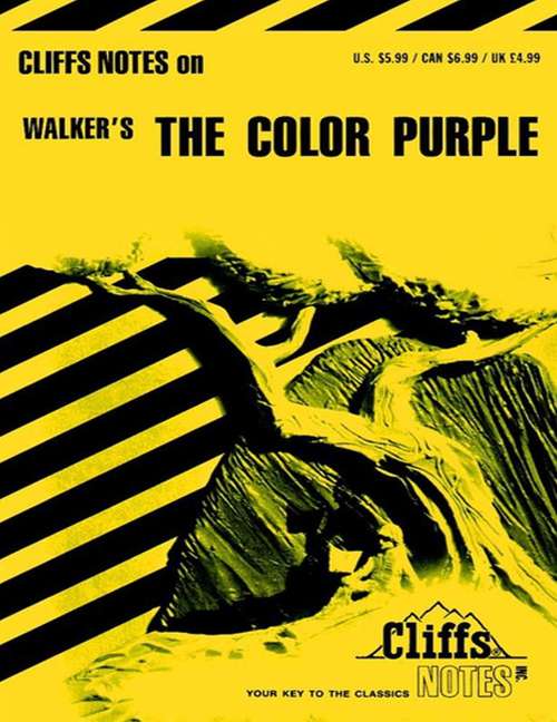 Book cover of CliffsNotes on Walker's The Color Purple