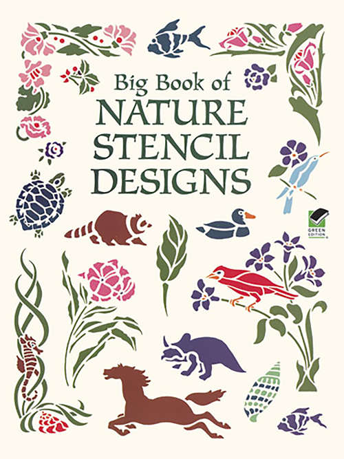 Book cover of Big Book of Nature Stencil Designs (Dover Pictorial Archive)