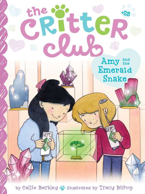 Book cover of Amy and the Emerald Snake (The Critter Club #25)